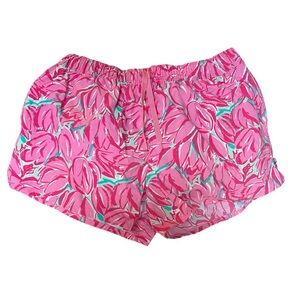 Lauren James floral draw string women’s shorts size M